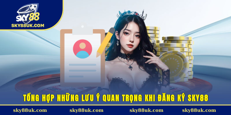 Tổng hợp những lưu ý quan trọng khi đăng ký Sky88
